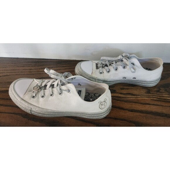Pre-Owned Converse x Miley Cyrus Sneakers Limited Edition-White- Women's Size 6 - Picture 8 of 14